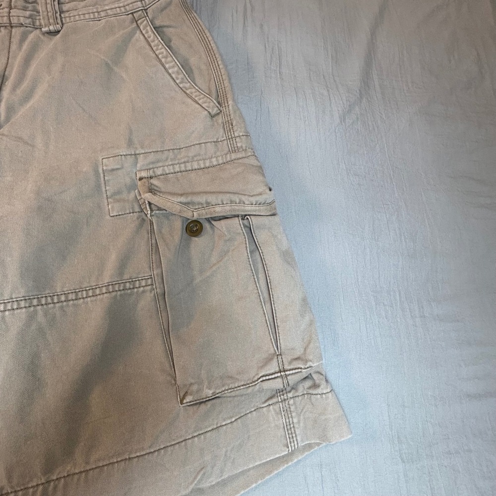 Vintage Polo Ralph Lauren Cargo Shorts men's 34 Tan Khaki Classic chino - Picture 6 of 10